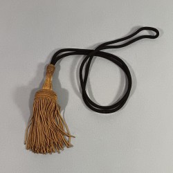 DRAGONNE AVEC FRANGES EN CANNETILLE DOREE POUR SABRE FRANCAIS OFFICIER MODELE 1822 1845 1882